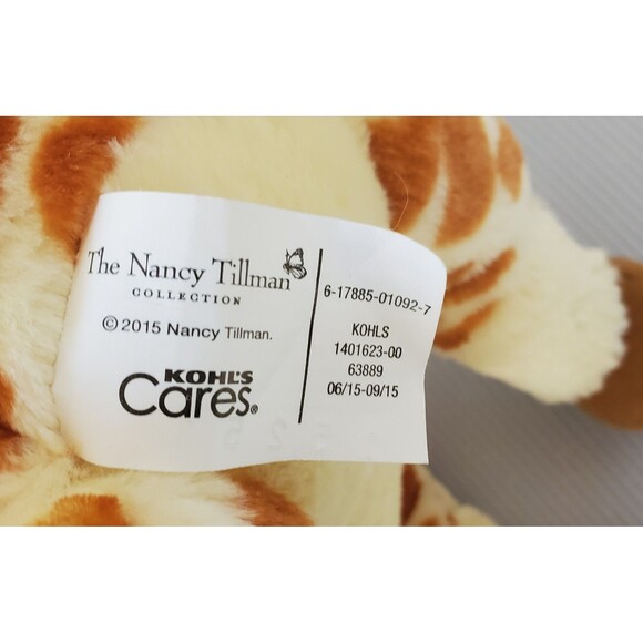 Kohls Cares GIRAFFE I’D KNOW YOU ANYWHERE MY LOVE Nancy Tillman Plush 12" Lovey - Picture 8 of 8